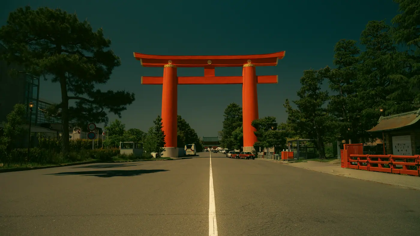 平安神宮の大鳥居
