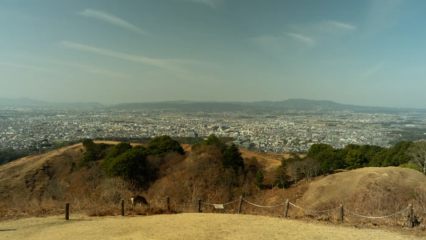 若草山から見た奈良市街